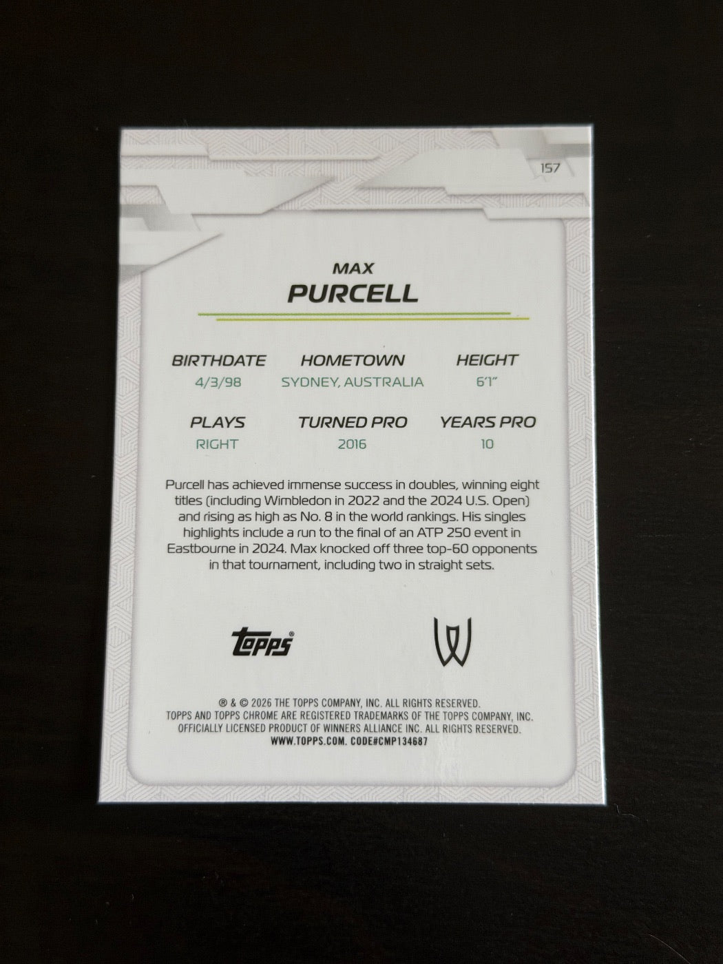 2026 Topps Chrome Max Purcell Geometric