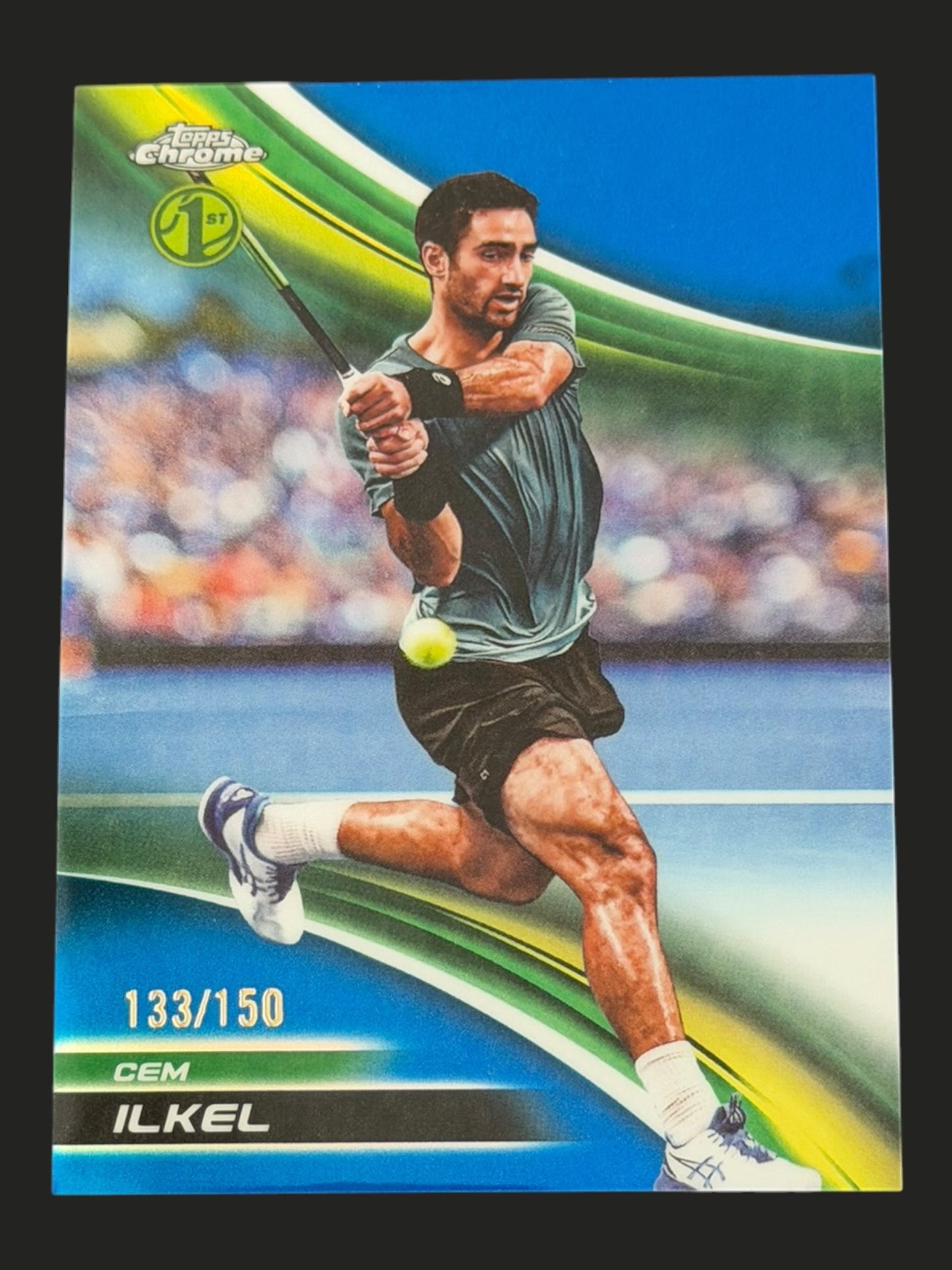 2025 Topps Chrome Tennis Blue Refractor /150 Cem Ilkel