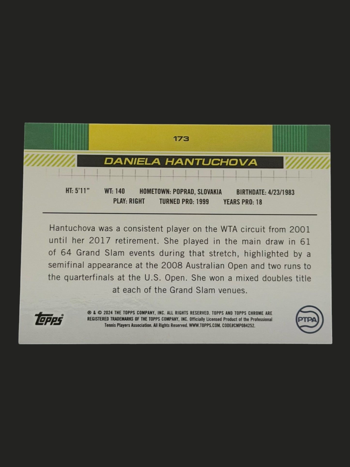 2024 Topps Chrome Daniela Hantuchova