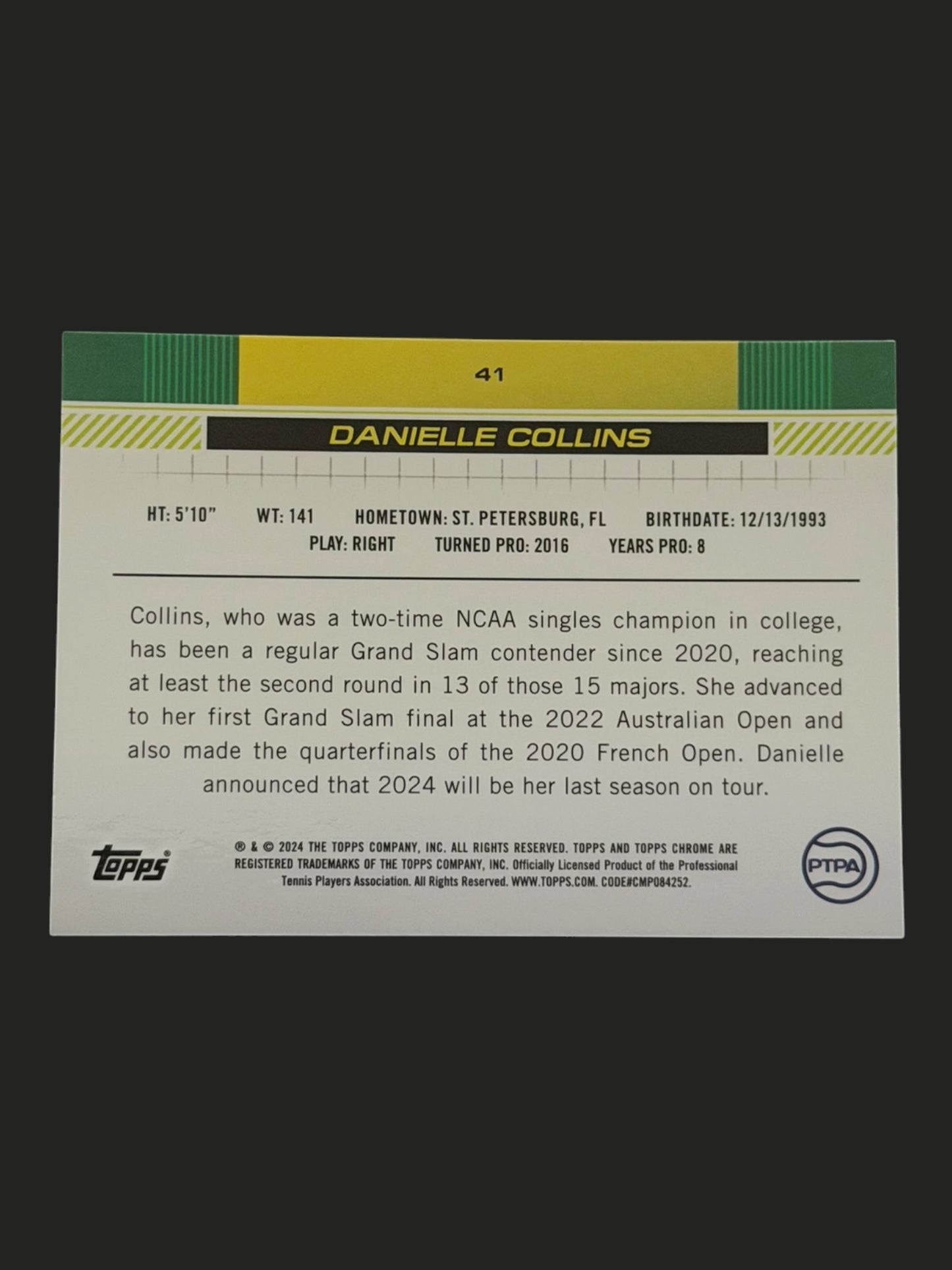 2024 Topps Chrome Danielle Collins