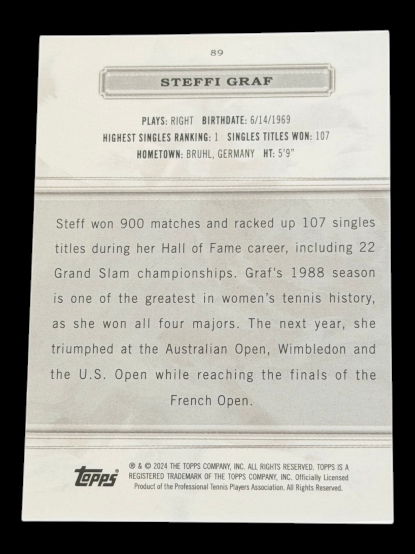 2024 Topps Royalty Steffi Graf /99
