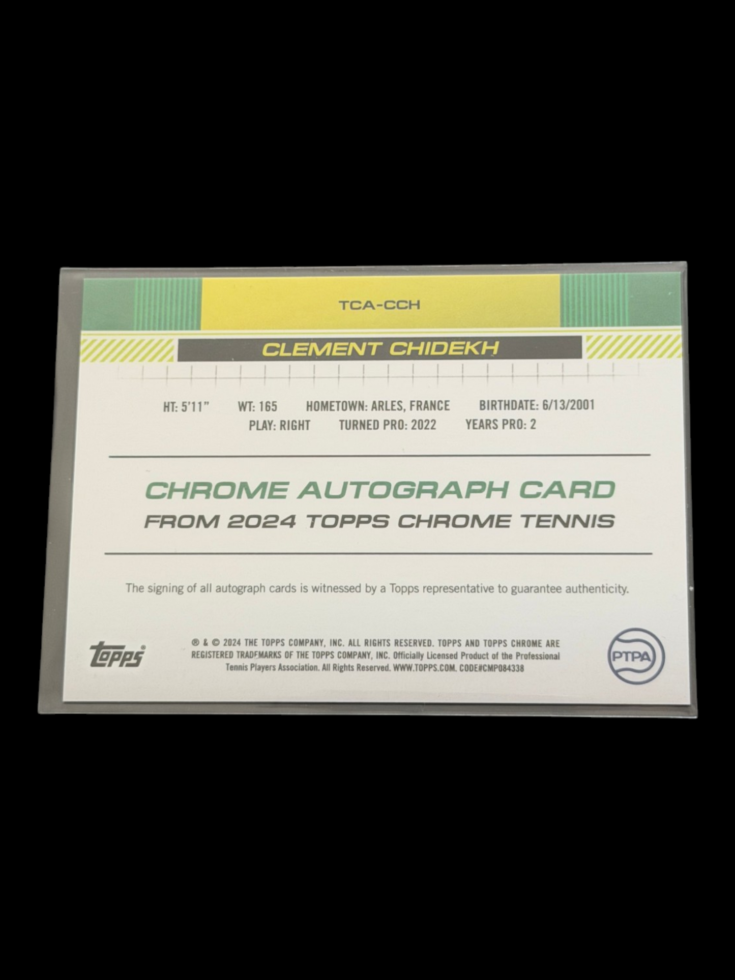 2024 Topps Chrome Clement Chidekh — Auto