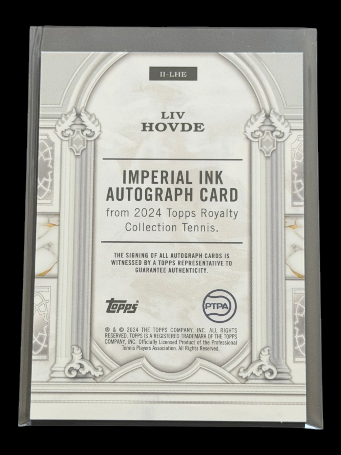 2024 Topps Royalty Liv Hovde — Imperial Ink Blue Auto /25