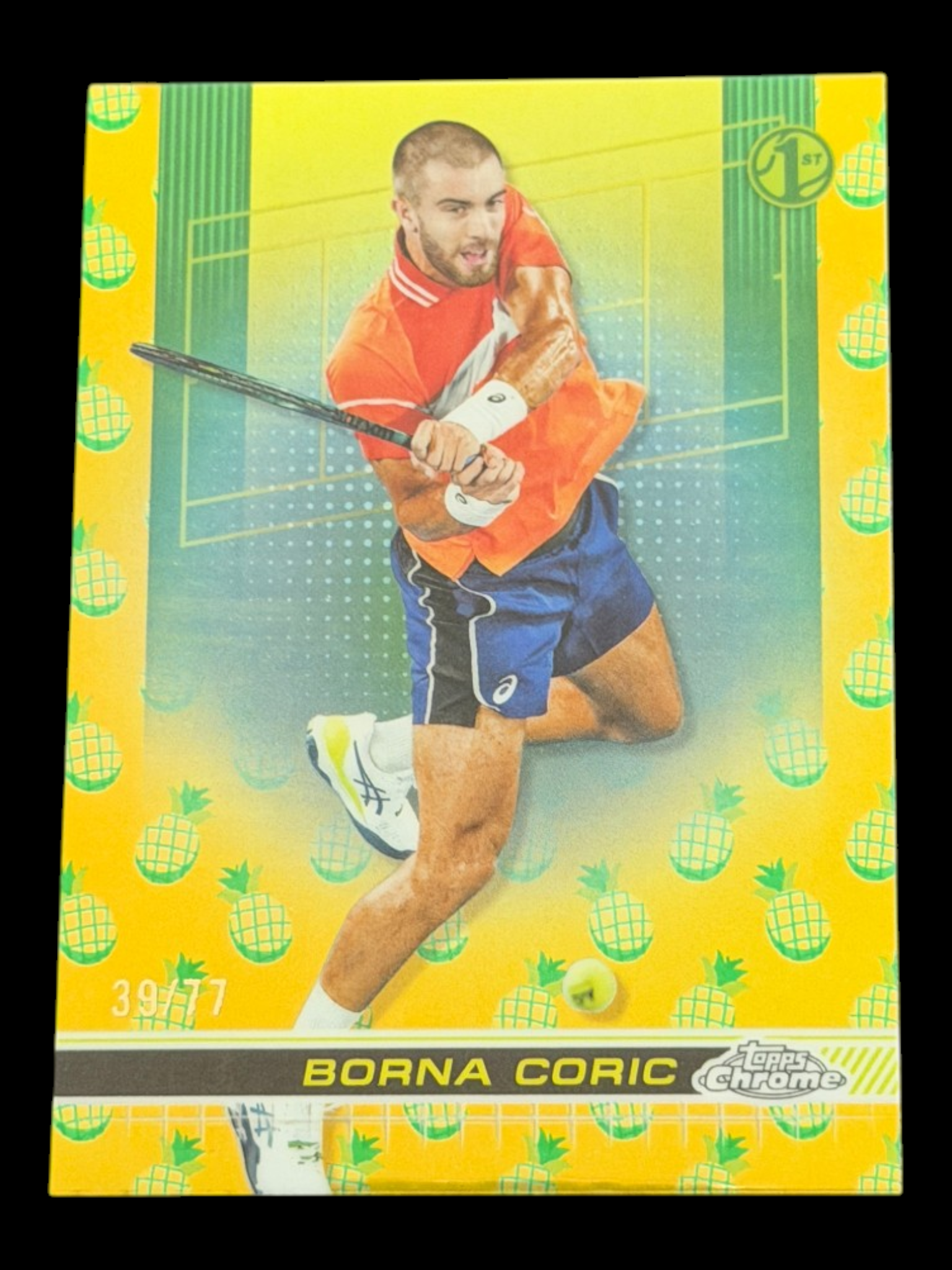 2024 Topps Chrome Max Purcell — Pineapple Refractor /77 – Tennis
