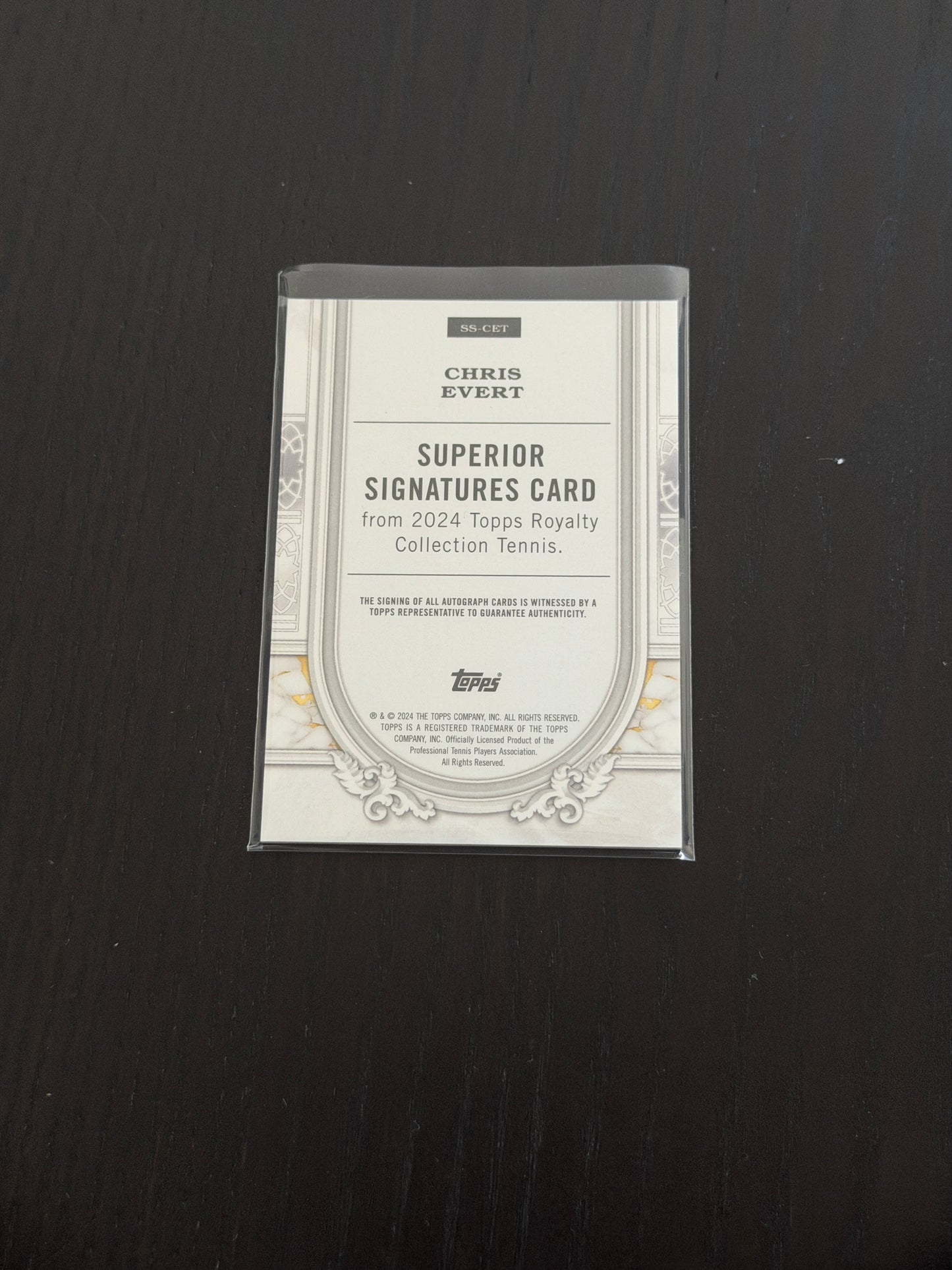 2024 Topps Royalty Chris Evert — Superior Signatures /75