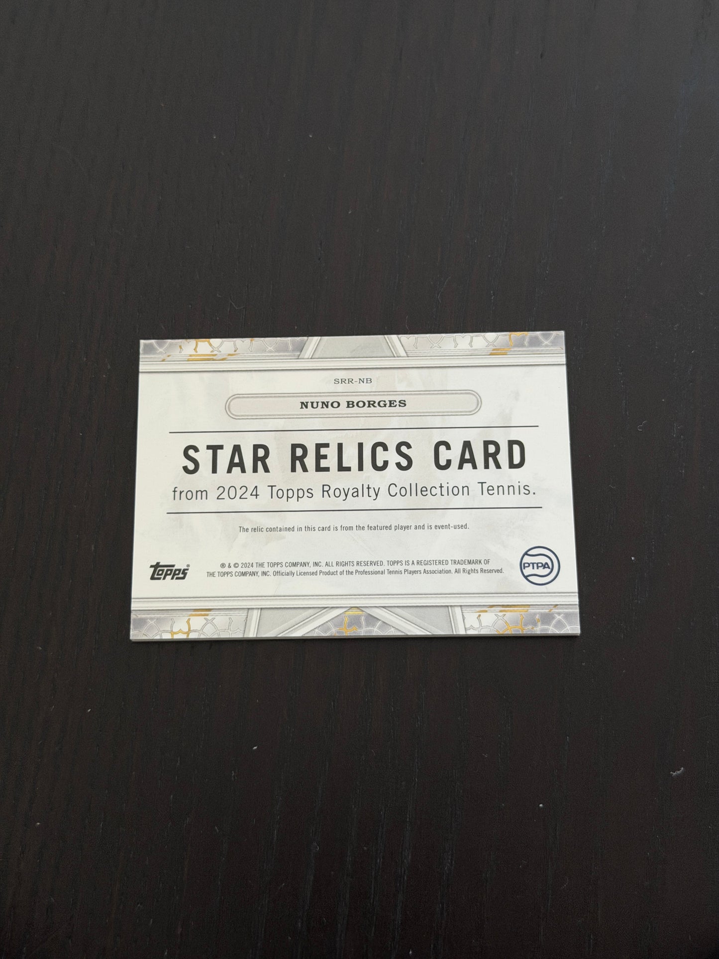 2024 Topps Royalty Nuno Borges — Star Relic /75