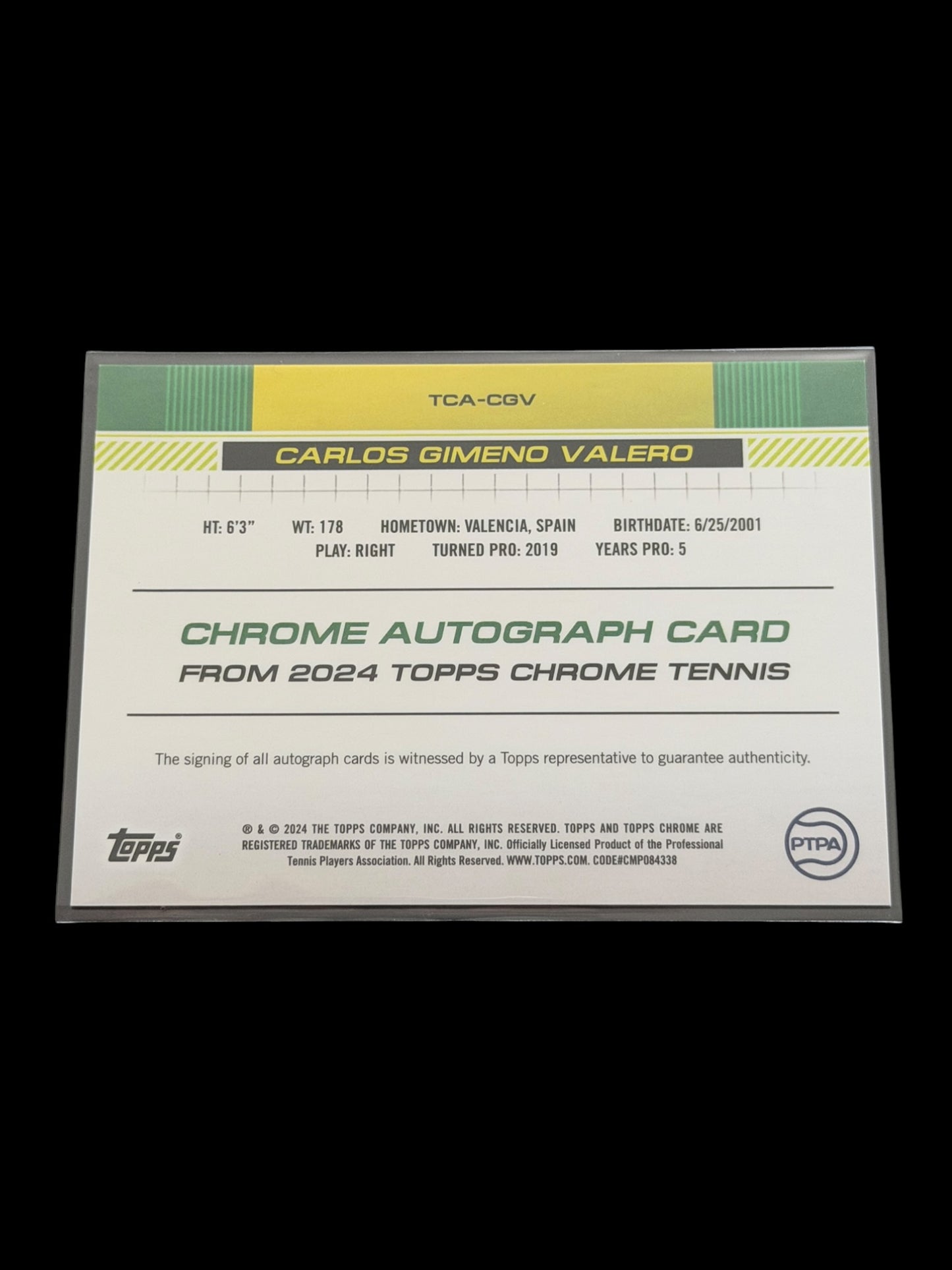 2024 Topps Chrome Carlos Gimeno Valero — Auto