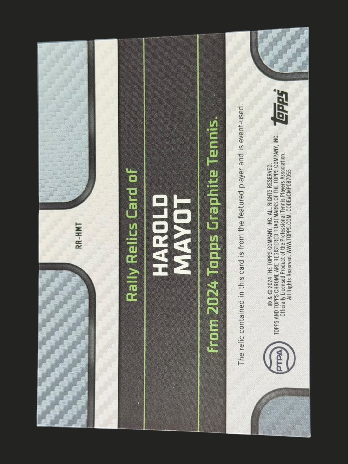 2024 Topps Graphite Rally Memorabilia Harold Mayot