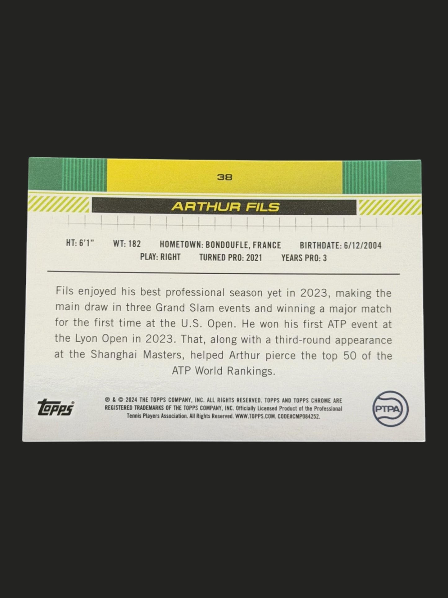 2024 Topps Chrome Arthur Fils