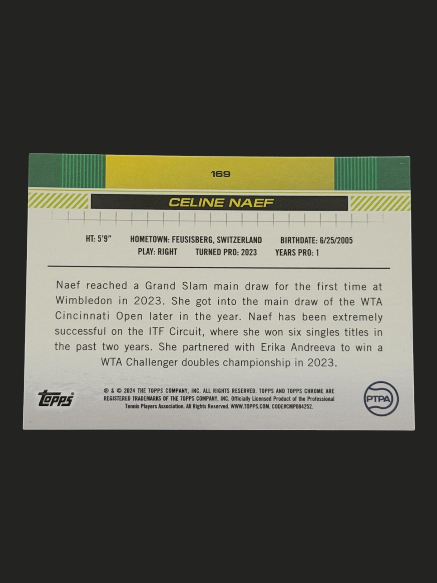 2024 Topps Chrome Celine Naef