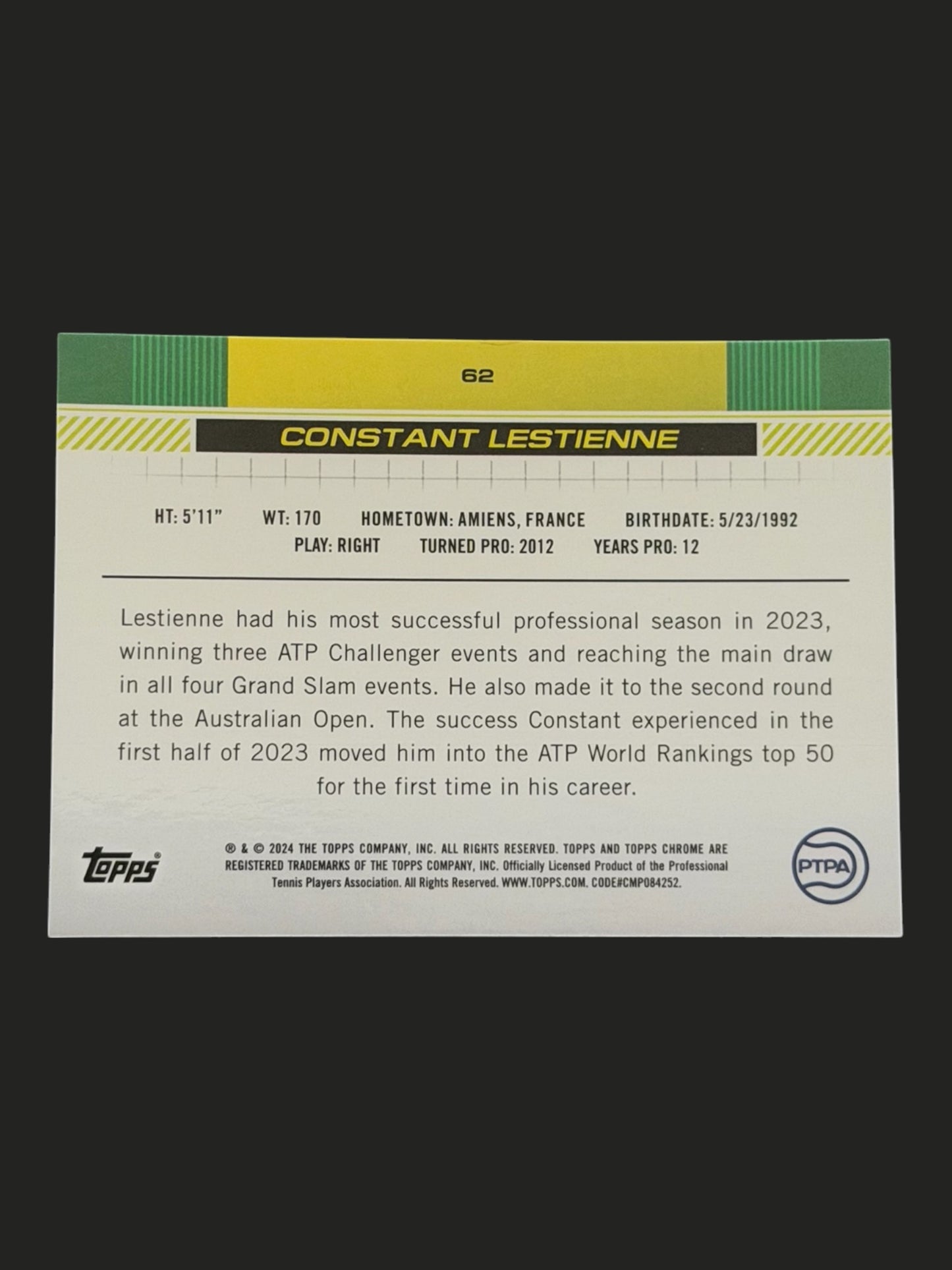 2024 Topps Chrome Constant Lestienne