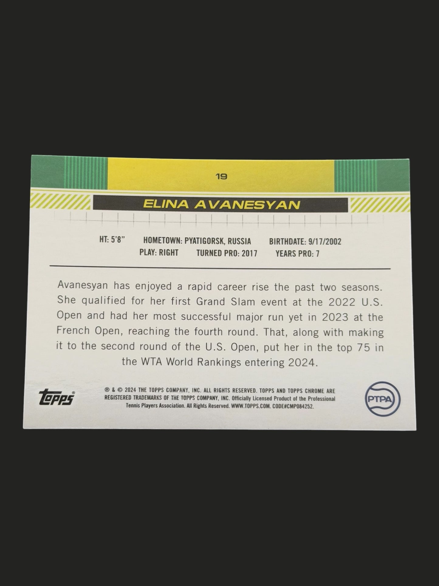 2024 Topps Chrome Elina Avanesyan