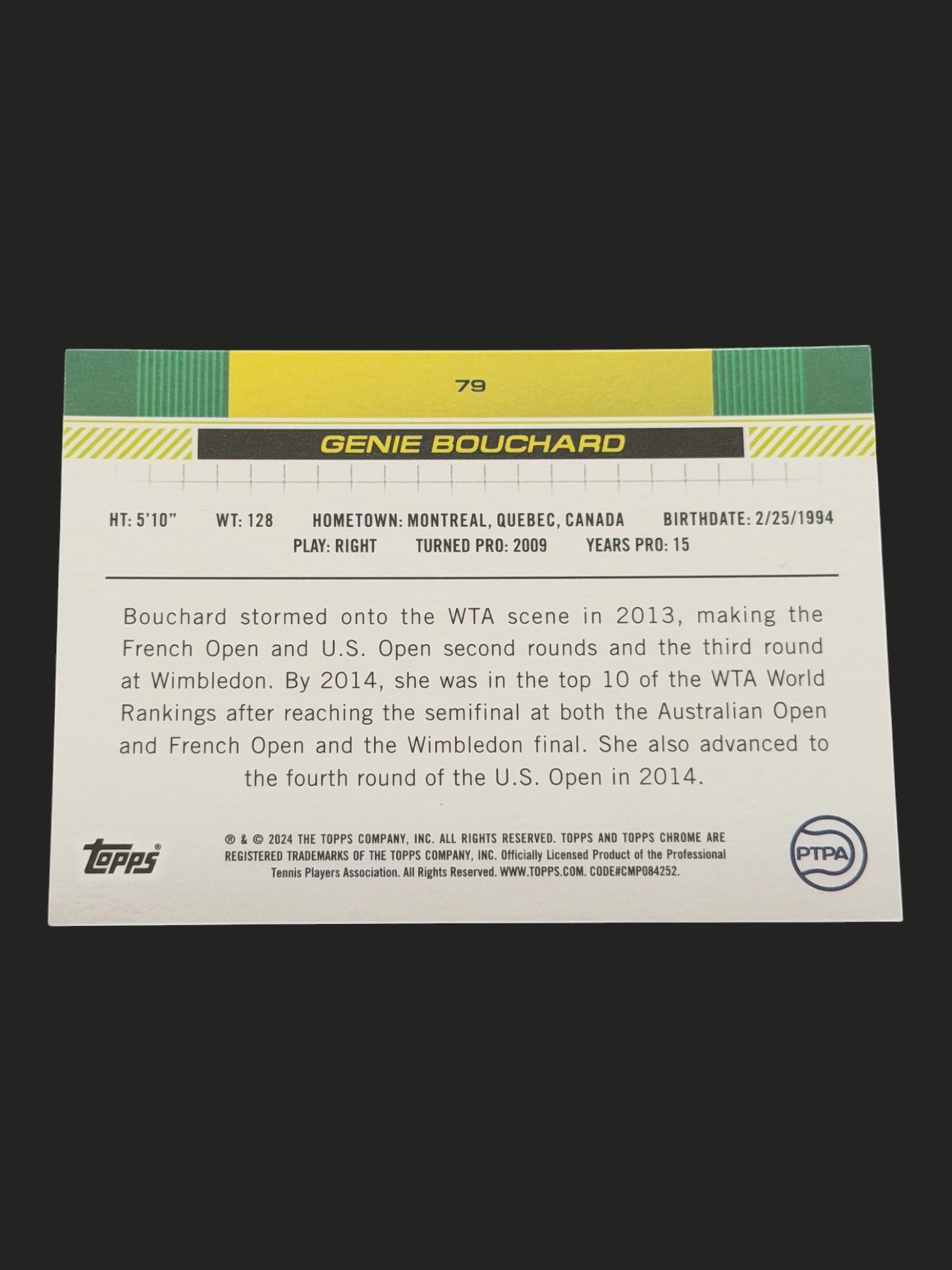 2024 Topps Chrome Genie Bouchard