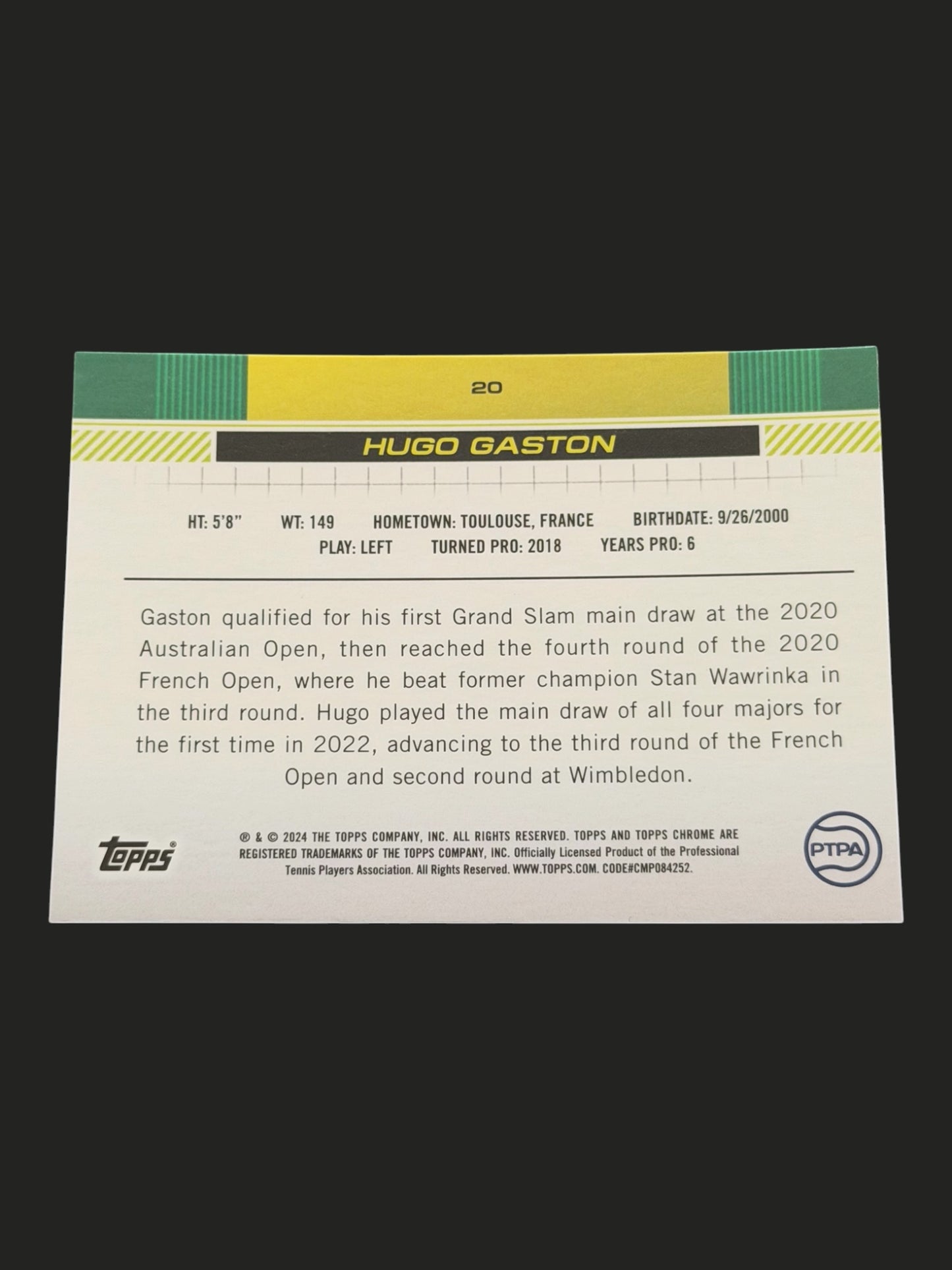2024 Topps Chrome Hugo Gaston