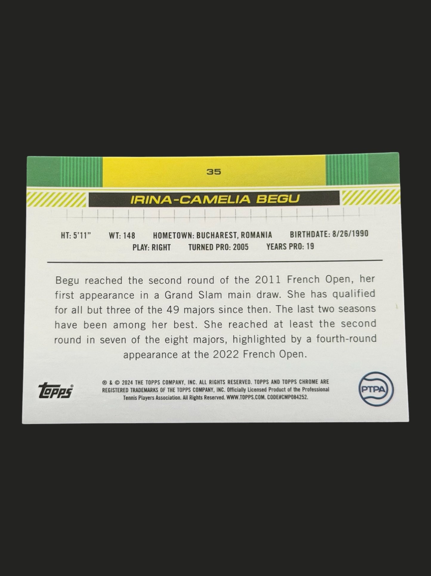 2024 Topps Chrome Irina-Camelia Begu