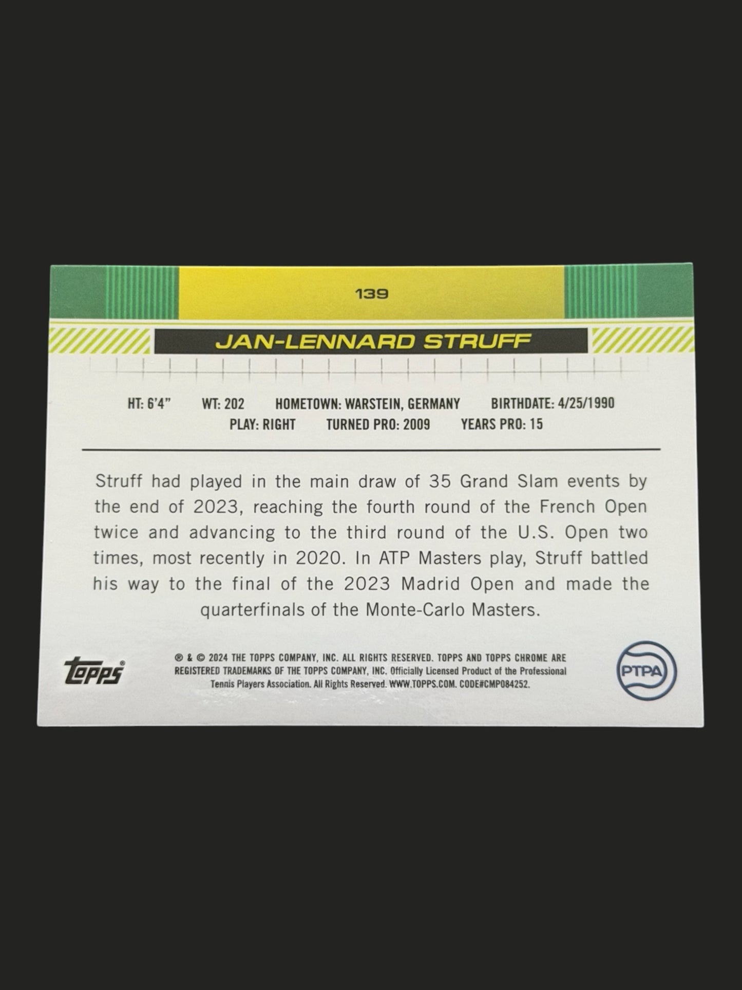 2024 Topps Chrome Jan-Lennard Struff