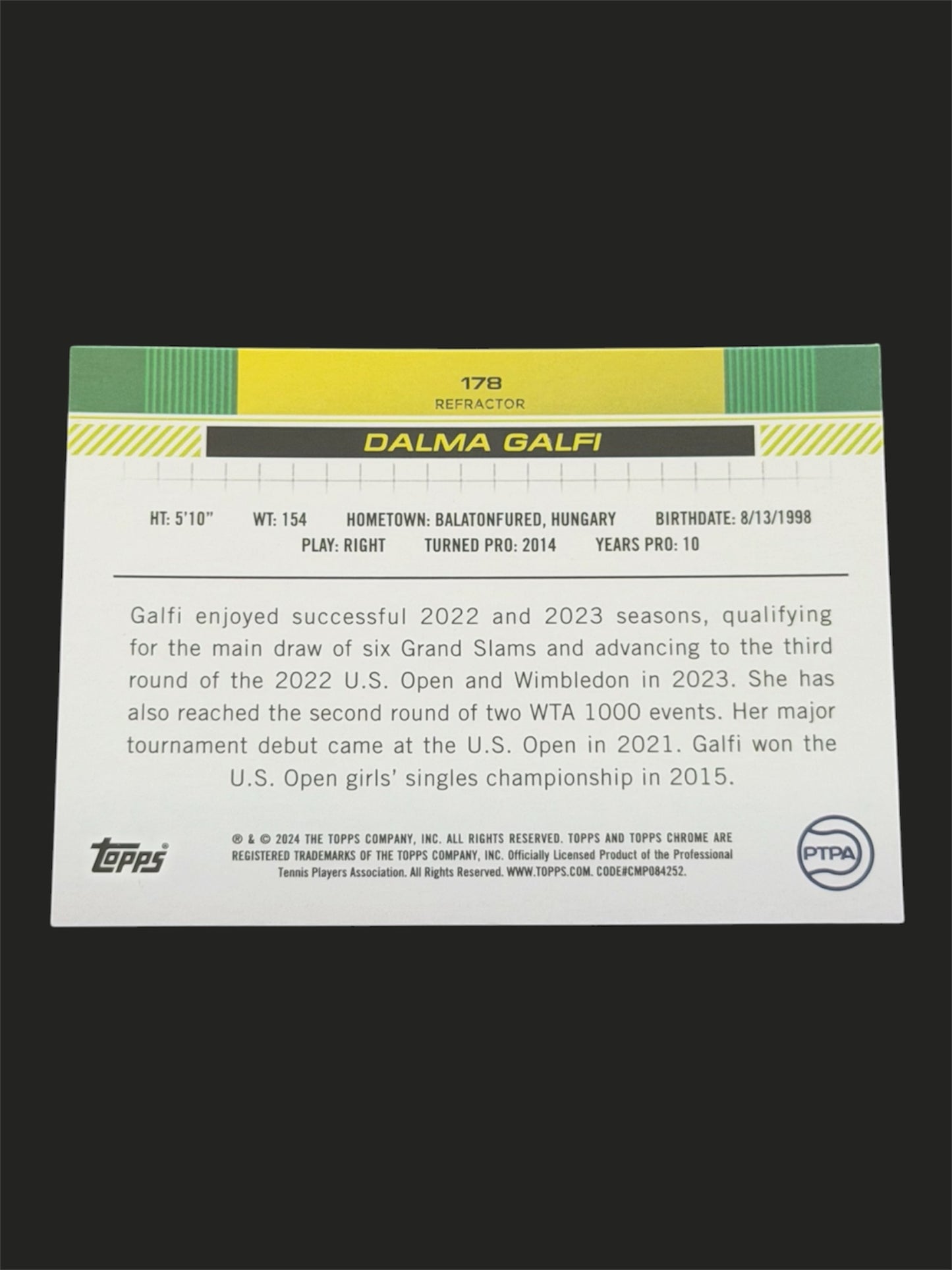 2024 Topps Chrome Refractor Dalma Galfi