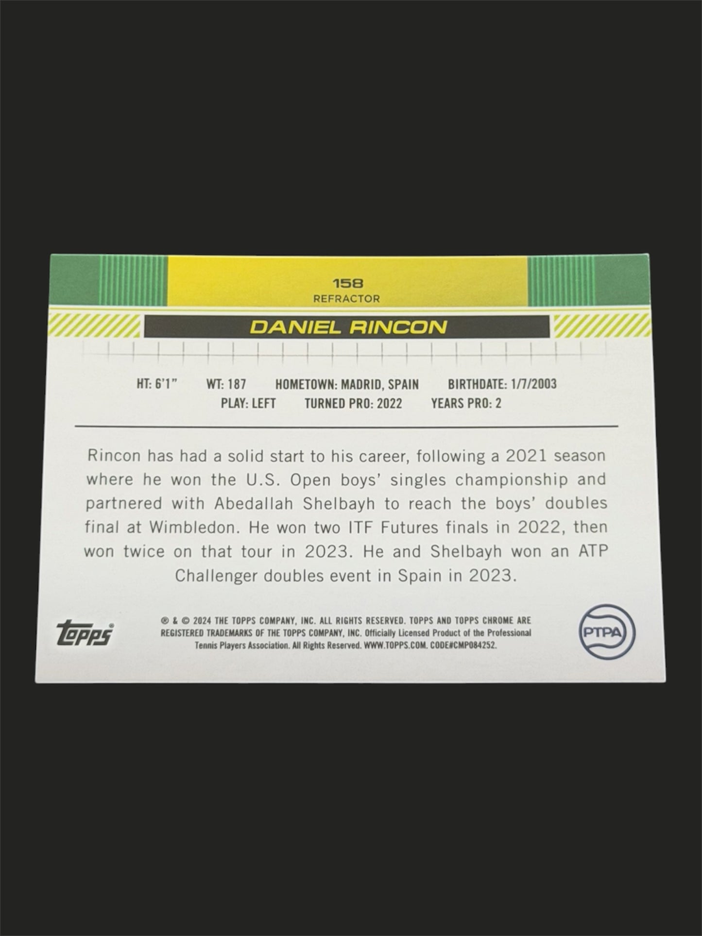 2024 Topps Chrome Refractor Daniel Rincon