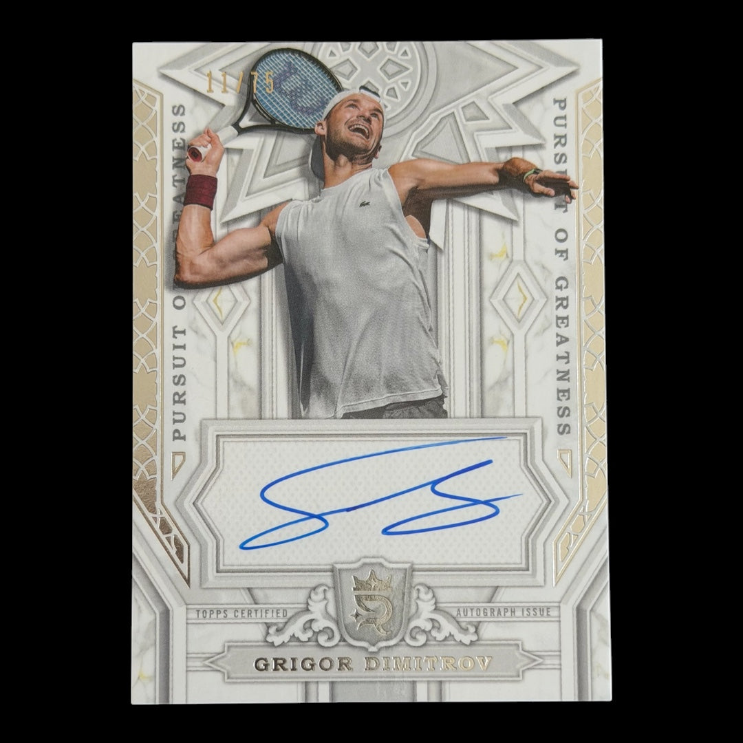 2024 Topps Royalty Grigor Dimitrov — Pursuit of Greatness Auto