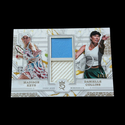 2024 Topps Royalty Danielle Collins & Madison Keys Prodigious Pairings Relic /50