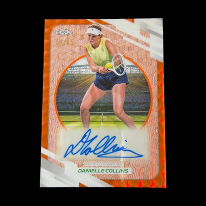 2026 Topps Chrome Danielle Collins Orange Geometric Auto /25