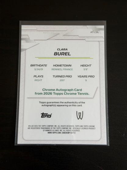 2026 Topps Chrome Clara Burel Gold Auto /50