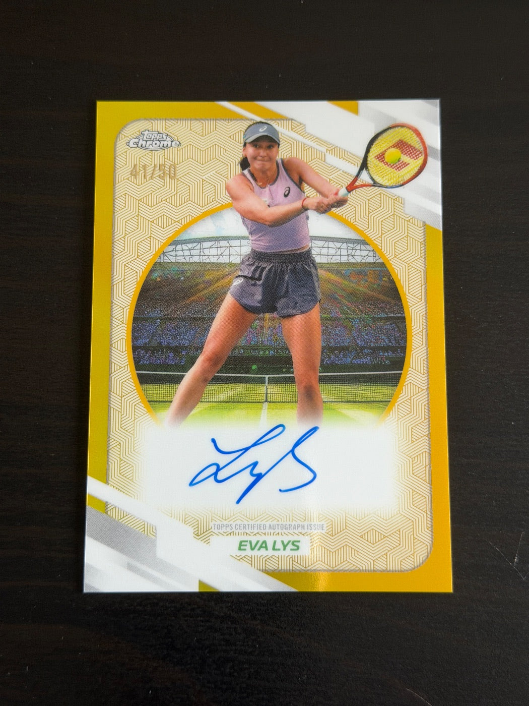 2026 Topps Chrome Eva Lys Gold Auto /50