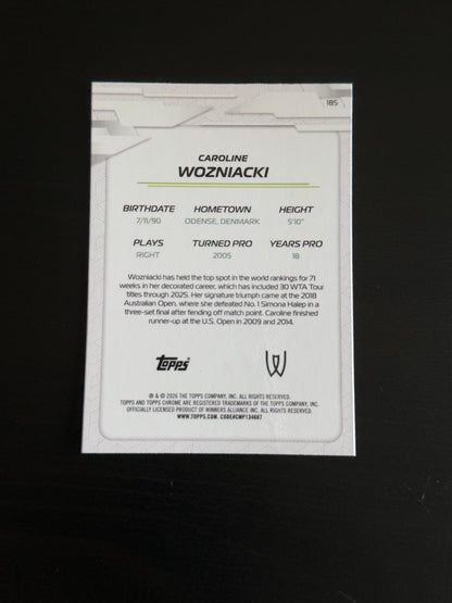 2026 Topps Chrome Caroline Wozniacki Geometric