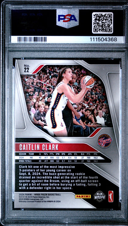 2024 Prizm WNBA Caitlin Clark PSA 9
