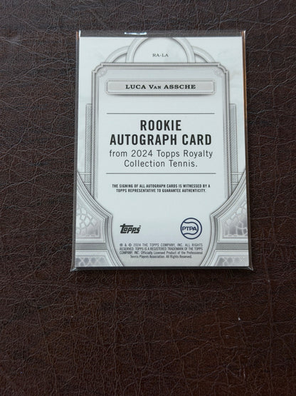 2024 Topps Royalty Luca Van Assche Rookie Auto /75