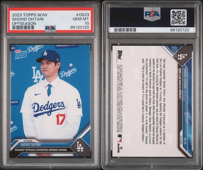 2023 Topps Now Shohei Ohtani Offseason PSA 10