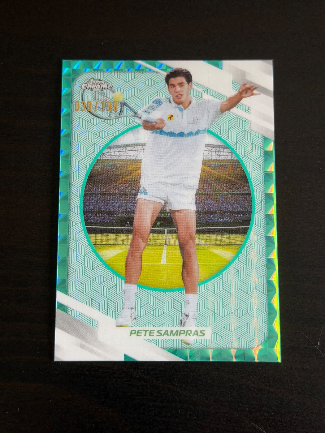 2026 Topps Chrome Pete Sampras Aqua Geometric /199