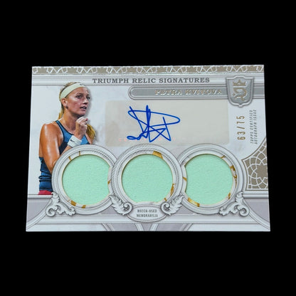 2024 Topps Royalty Petra Kvitova Triumph Relic Signatures /75