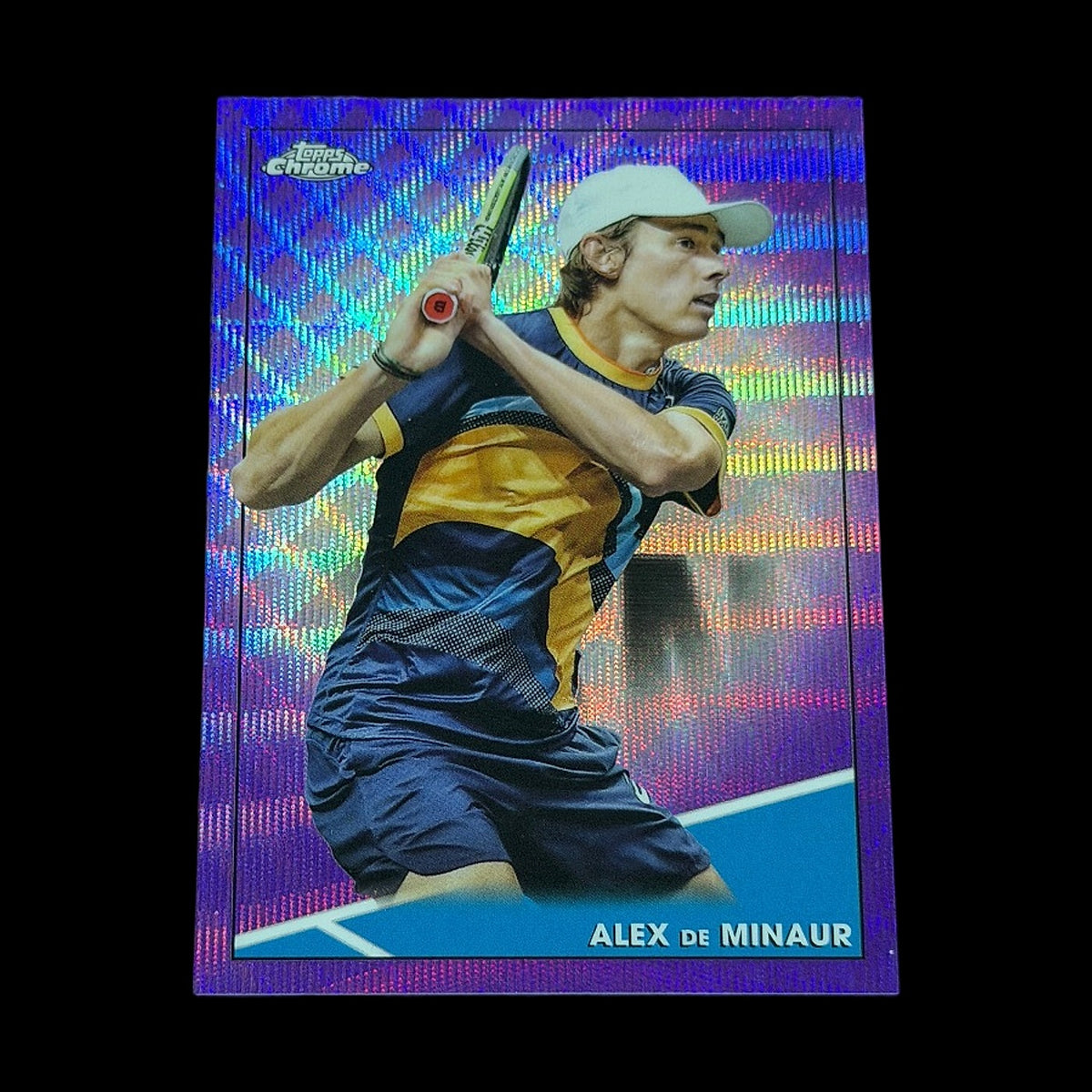 2021 Topps Chrome Alex de Minaur Purple Wave /199