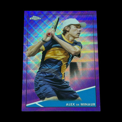 2021 Topps Chrome Alex de Minaur Purple Wave /199