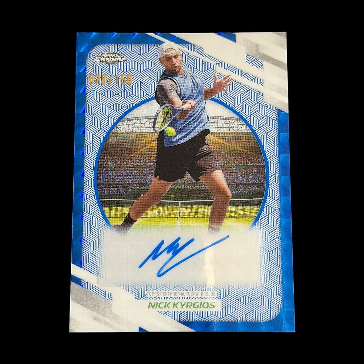 2026 Topps Chrome Nick Kyrgios Blue Geometric Auto /150
