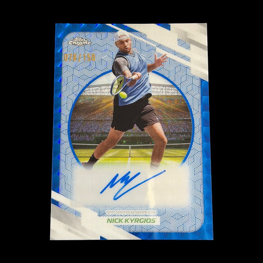 2026 Topps Chrome Nick Kyrgios Blue Geometric Auto /150