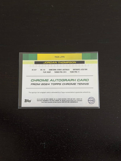 2024 Topps Chrome Jordan Thompson Green Auto /99