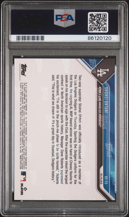 2023 Topps Now Shohei Ohtani Offseason PSA 10