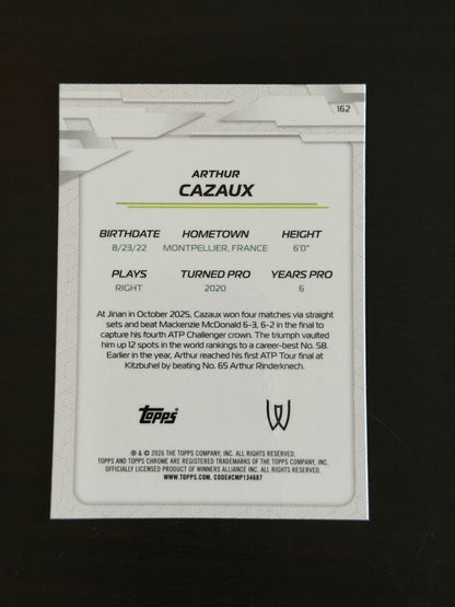 2026 Topps Chrome Arthur Cazaux