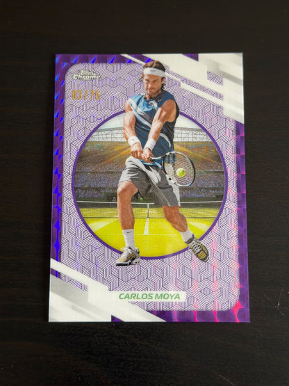 2026 Topps Chrome Carlos Moya Purple Geometric /75
