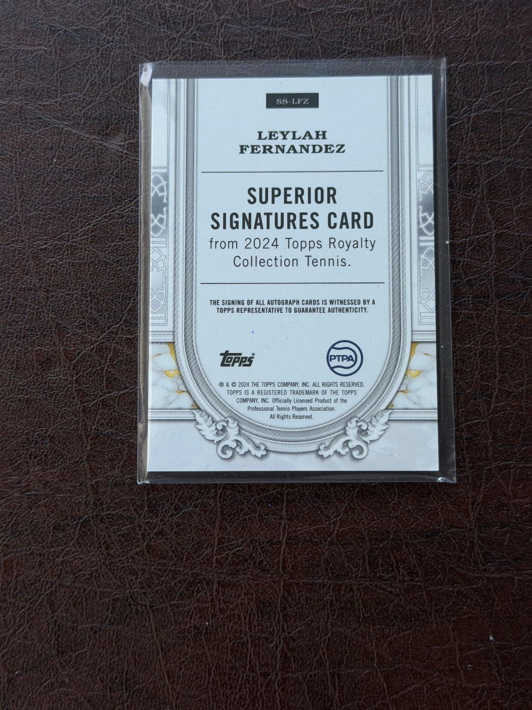 2024 Topps Royalty Leylah Fernandez Blue Auto /25