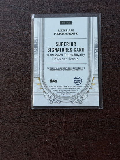 2024 Topps Royalty Leylah Fernandez Blue Auto /25