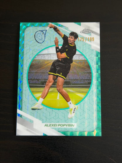 2026 Topps Chrome Alexei Popyrin Aqua Geometric /199