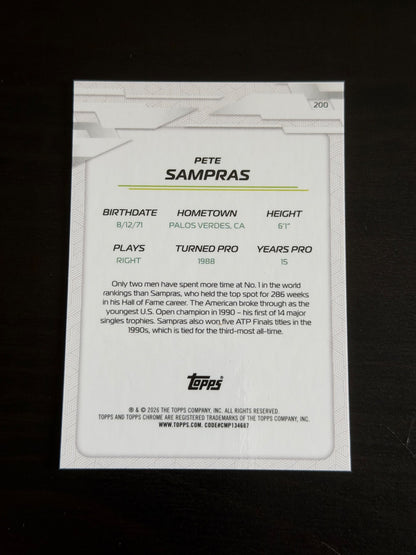 2026 Topps Chrome Pete Sampras Aqua Geometric /199