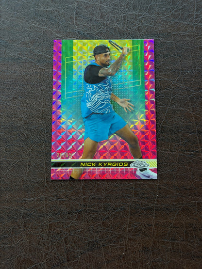 2024 Topps Chrome Nick Kyrgios Pink Geometric /65