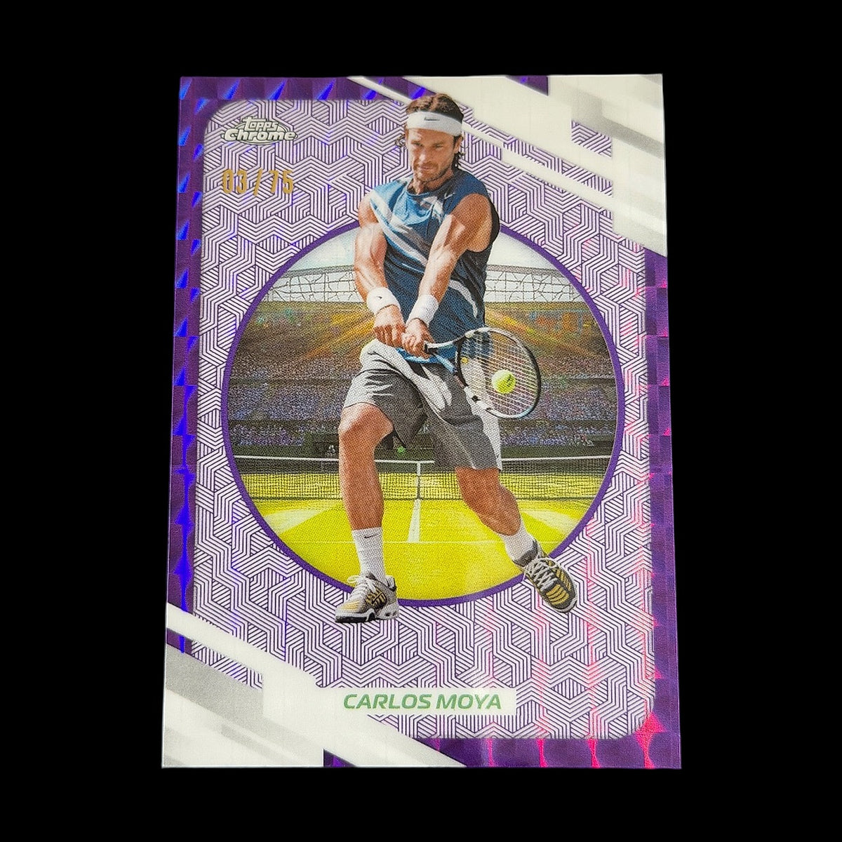 2026 Topps Chrome Carlos Moya Purple Geometric /75