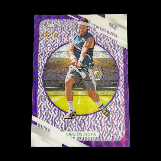 2026 Topps Chrome Carlos Moya Purple Geometric /75