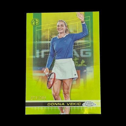 2024 Topps Chrome Donna Vekic Lime Green /399