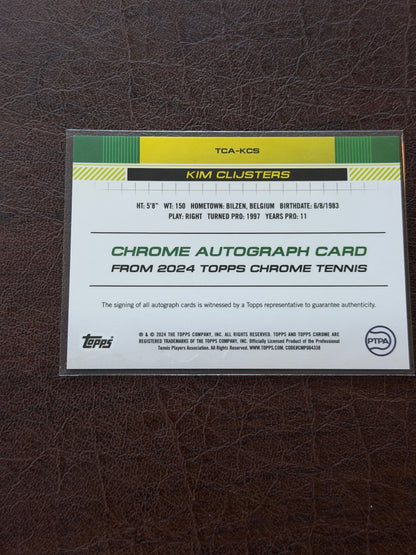 2024 Topps Chrome Kim Clijsters Autograph